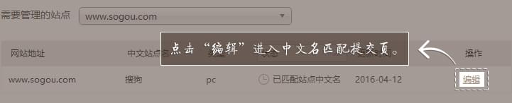 搜狗搜索引擎中文站點名稱匹配申請教程 搜狗搜索引擎中文站點名稱匹配申請教程